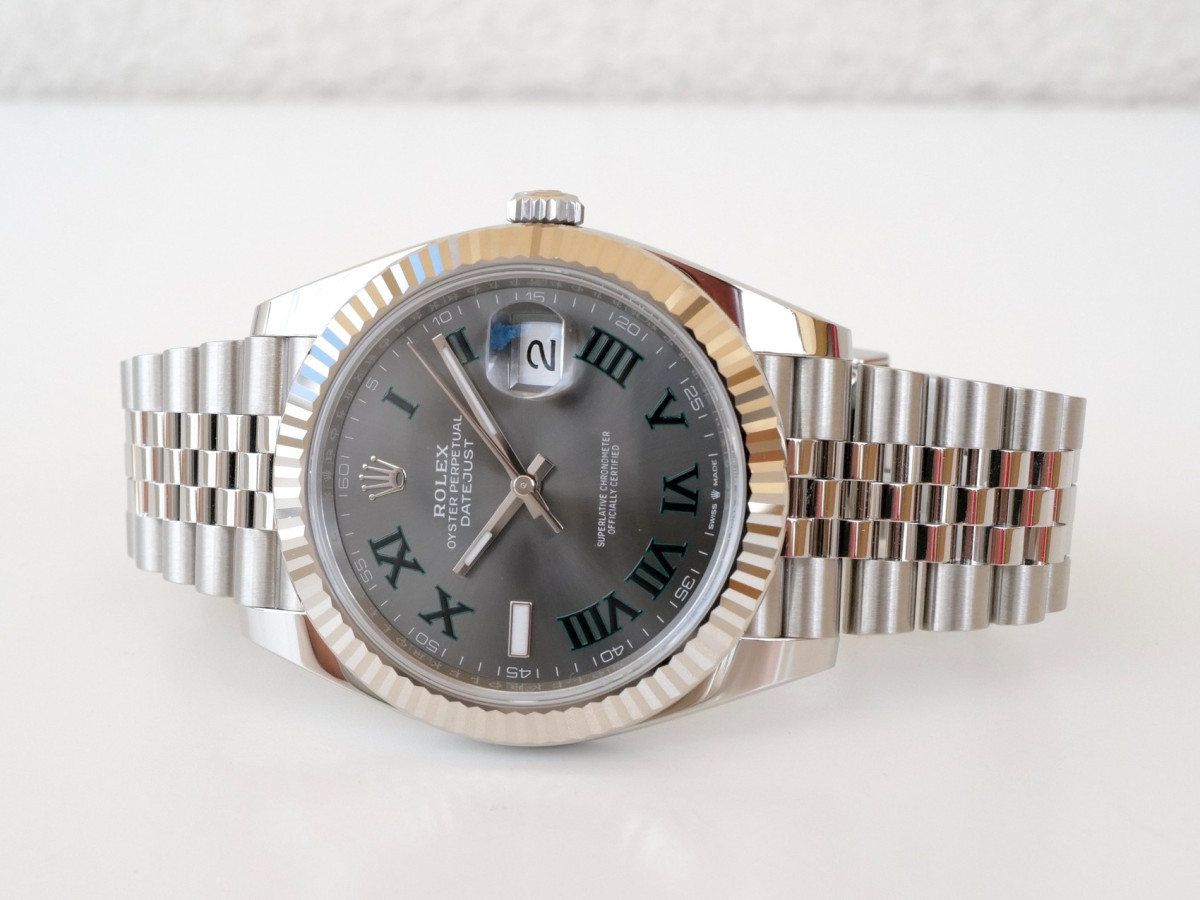 Швейцарський годинник Rolex Datejust 41 Jubilee Wimbledon Grey Dial (2024)