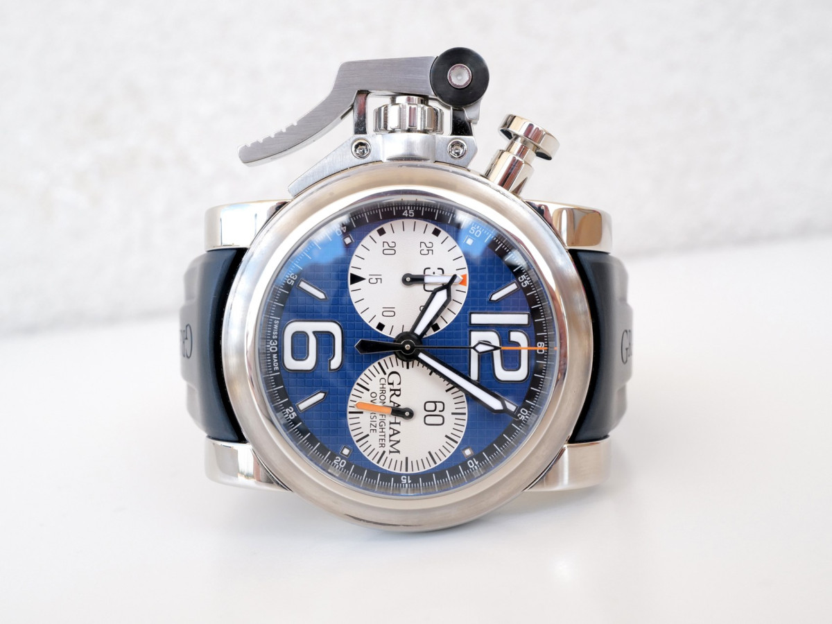 Швейцарские часы Graham Chronofighter Oversize Blue Dial 46