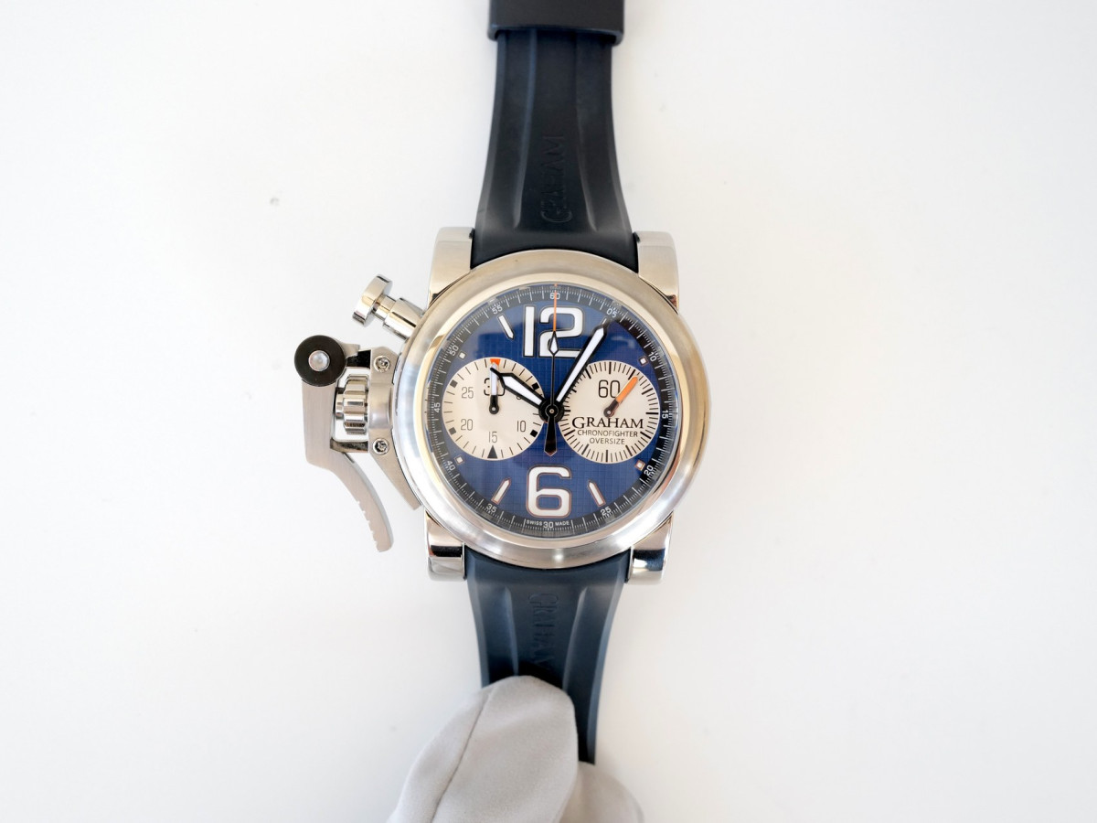 Швейцарские часы Graham Chronofighter Oversize Blue Dial 46