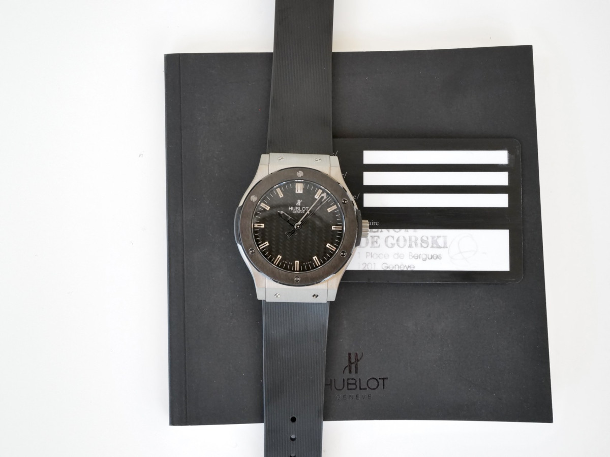 Швейцарские часы Hublot Classic Fusion Zirconium Ceramic Carbon Dial 45