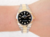 Швейцарський годинник Rolex Explorer 36 Oyster Perpetual Steel 18K Yellow Gold Black Dial