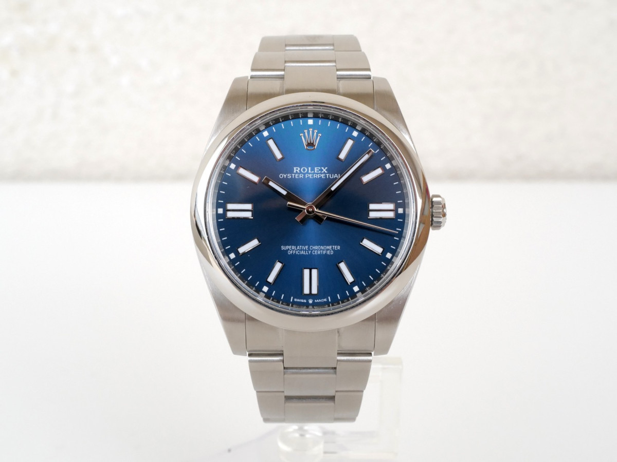 Швейцарський годинник Rolex Oyster Perpetual 41 Blue Dial (2024)