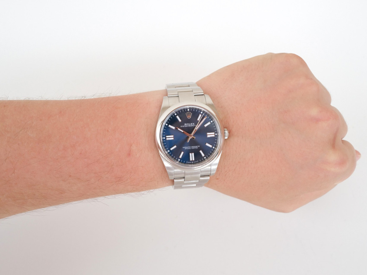 Швейцарський годинник Rolex Oyster Perpetual 41 Blue Dial (2024)