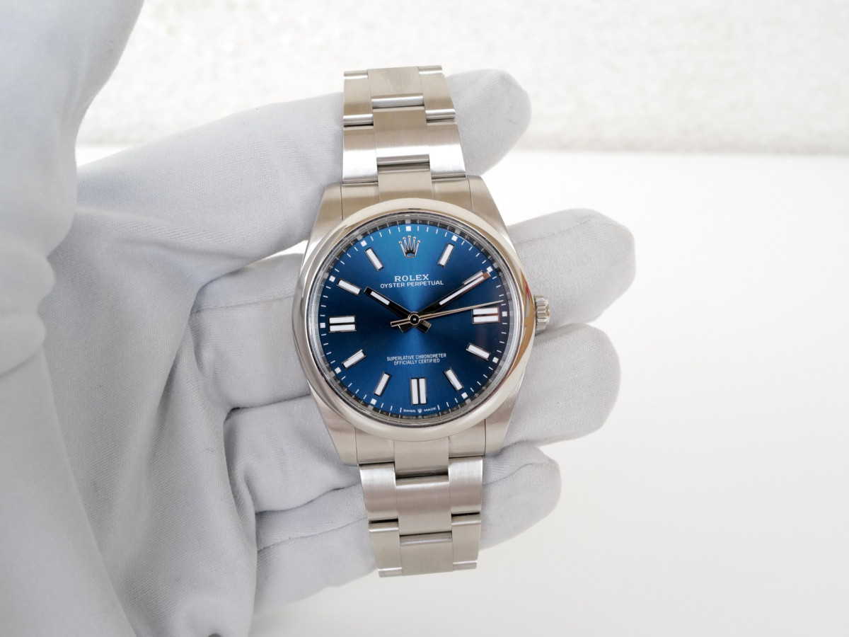 Швейцарський годинник Rolex Oyster Perpetual 41 Blue Dial (2024)