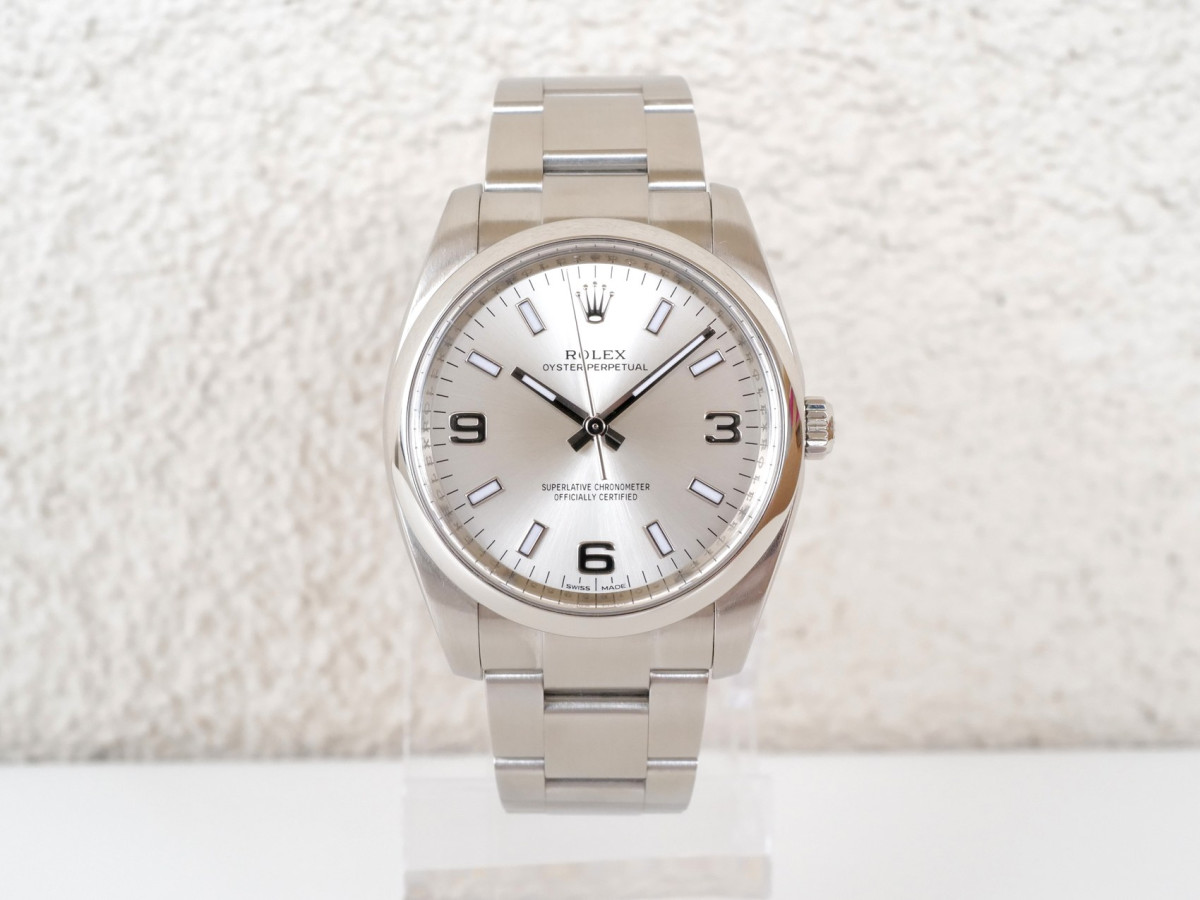 Швейцарський годинник Rolex Oyster Perpetual Air King 34 Silver Dial