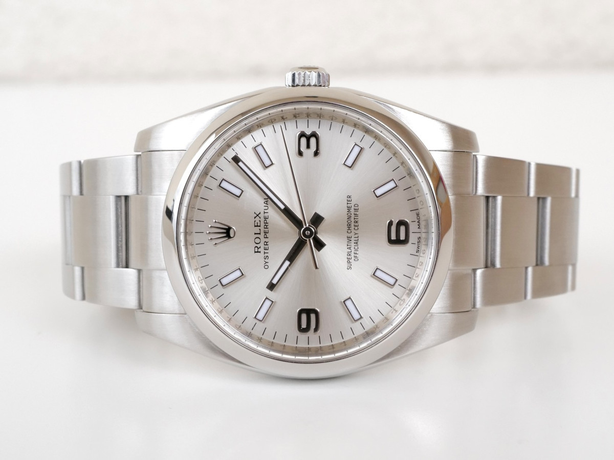 Швейцарський годинник Rolex Oyster Perpetual Air King 34 Silver Dial