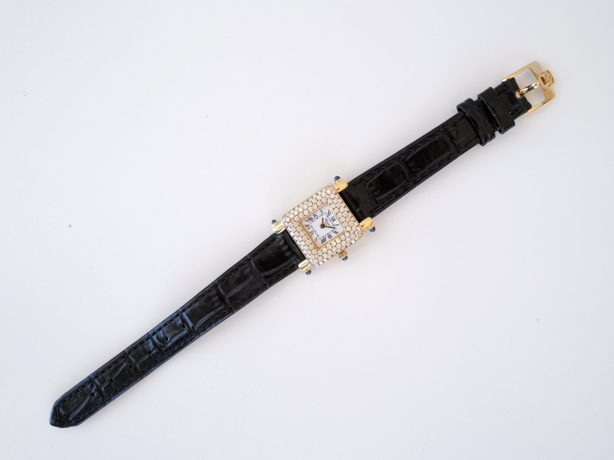 Швейцарские часы Chopard Happy Sport 18K Yellow Gold 2ct Diamonds