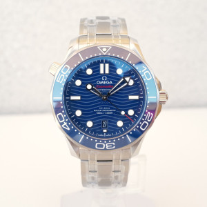 Швейцарские часы Omega Seamaster Diver 300M Blue Dial 42
