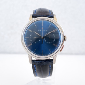 Швейцарские часы Zenith Elite Chronograph Classic Blue Dial 42