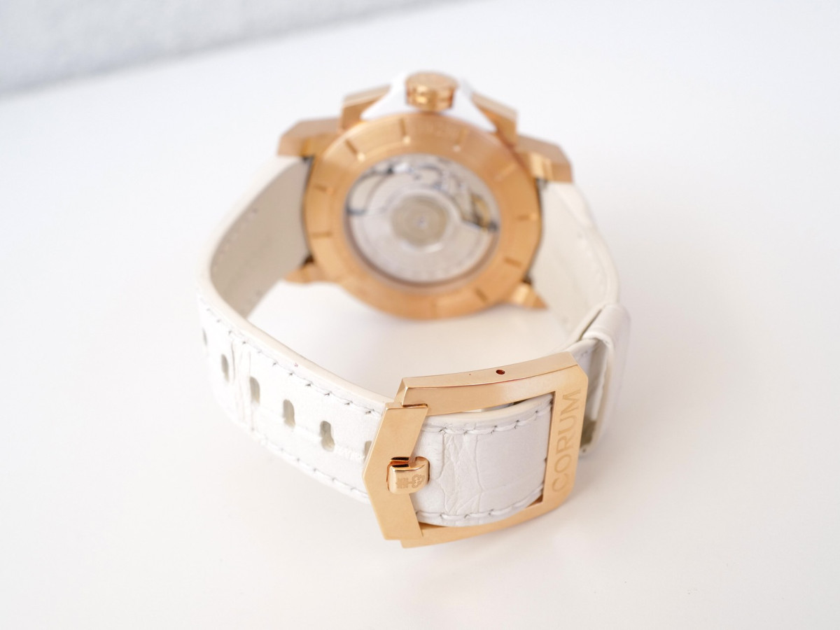 Swiss watch Corum Admirals Cup Challenger Diamonds MOP Dial Limited Edition 18K Rose Gold 40