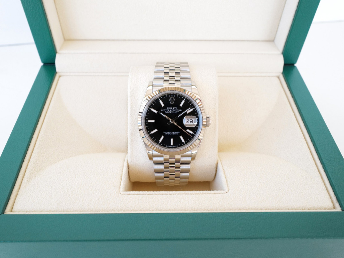 Швейцарские часы Rolex Datejust 36 Jubilee Steel Black Dial