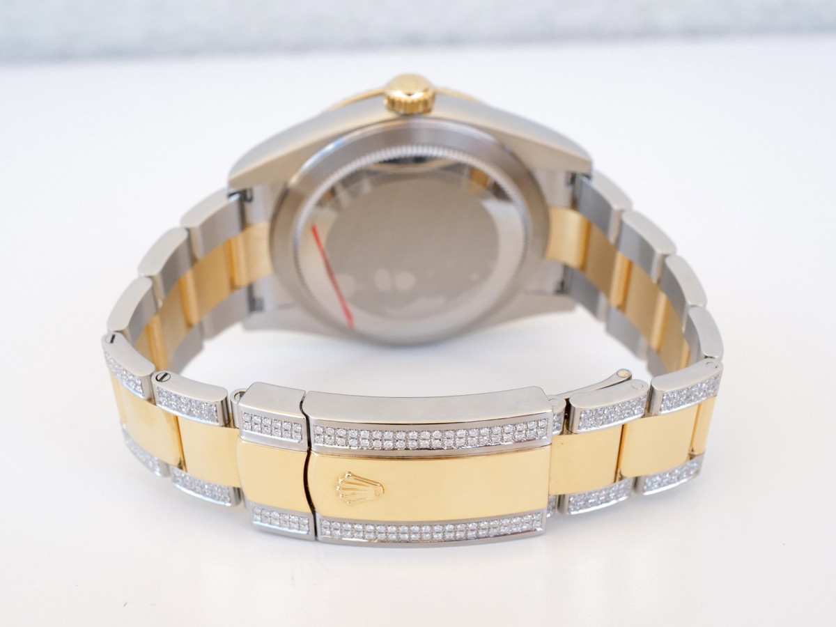 Swiss watch Rolex Sky-Dweller 42 Oyster Steel 18K Yellow Gold Black Dial