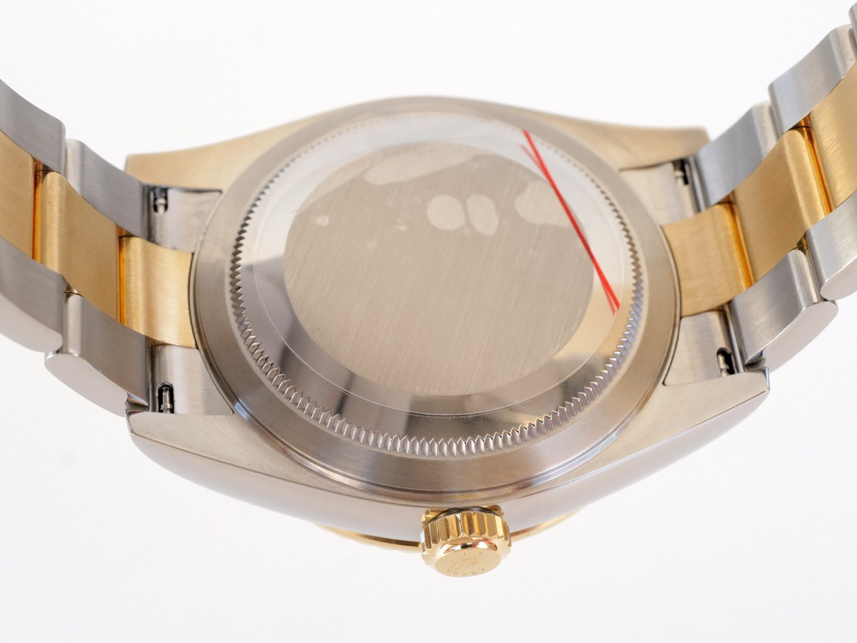 Swiss watch Rolex Sky-Dweller 42 Oyster Steel 18K Yellow Gold Black Dial