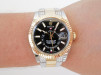 Swiss watch Rolex Sky-Dweller 42 Oyster Steel 18K Yellow Gold Black Dial