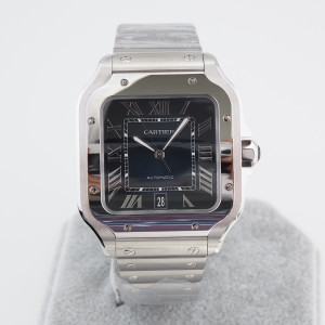 Швейцарские часы Cartier Santos De Cartier Blue Large