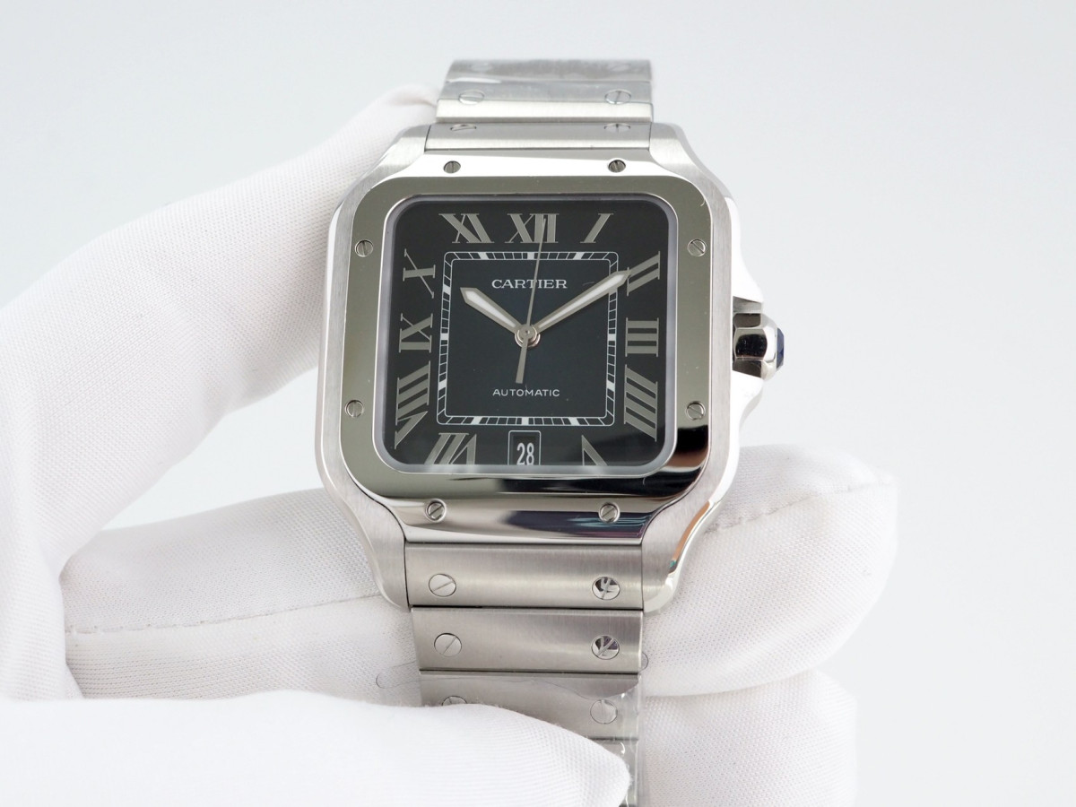 Швейцарские часы Cartier Santos De Cartier Blue Large