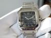 Швейцарские часы Cartier Santos De Cartier Blue Large