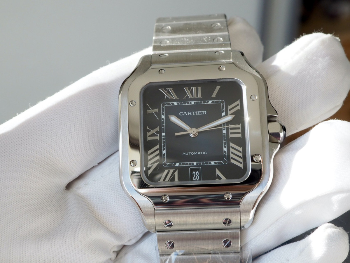 Швейцарские часы Cartier Santos De Cartier Blue Large