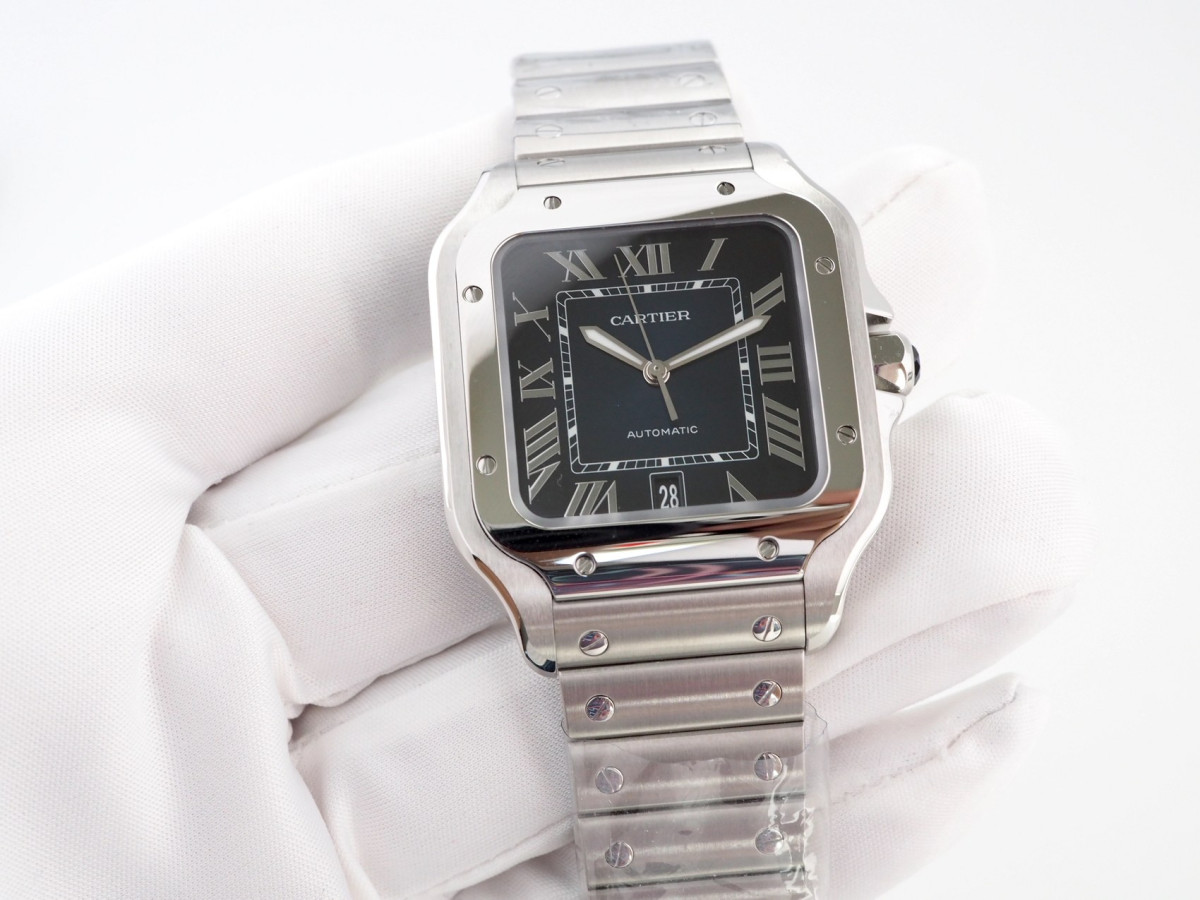 Швейцарские часы Cartier Santos De Cartier Blue Large