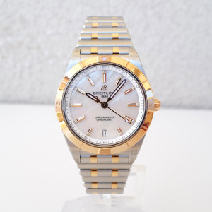 Швейцарские часы Breitling Chronomat 36 Steel 18K Rose Gold MOP Diamond Dial