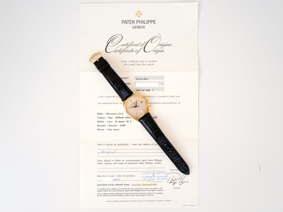 Швейцарские часы Patek Philippe Calatrava 18K Yellow Gold 37