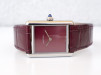 Швейцарские часы Cartier Tank Must De Cartier Burgundy Dial
