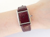 Швейцарские часы Cartier Tank Must De Cartier Burgundy Dial