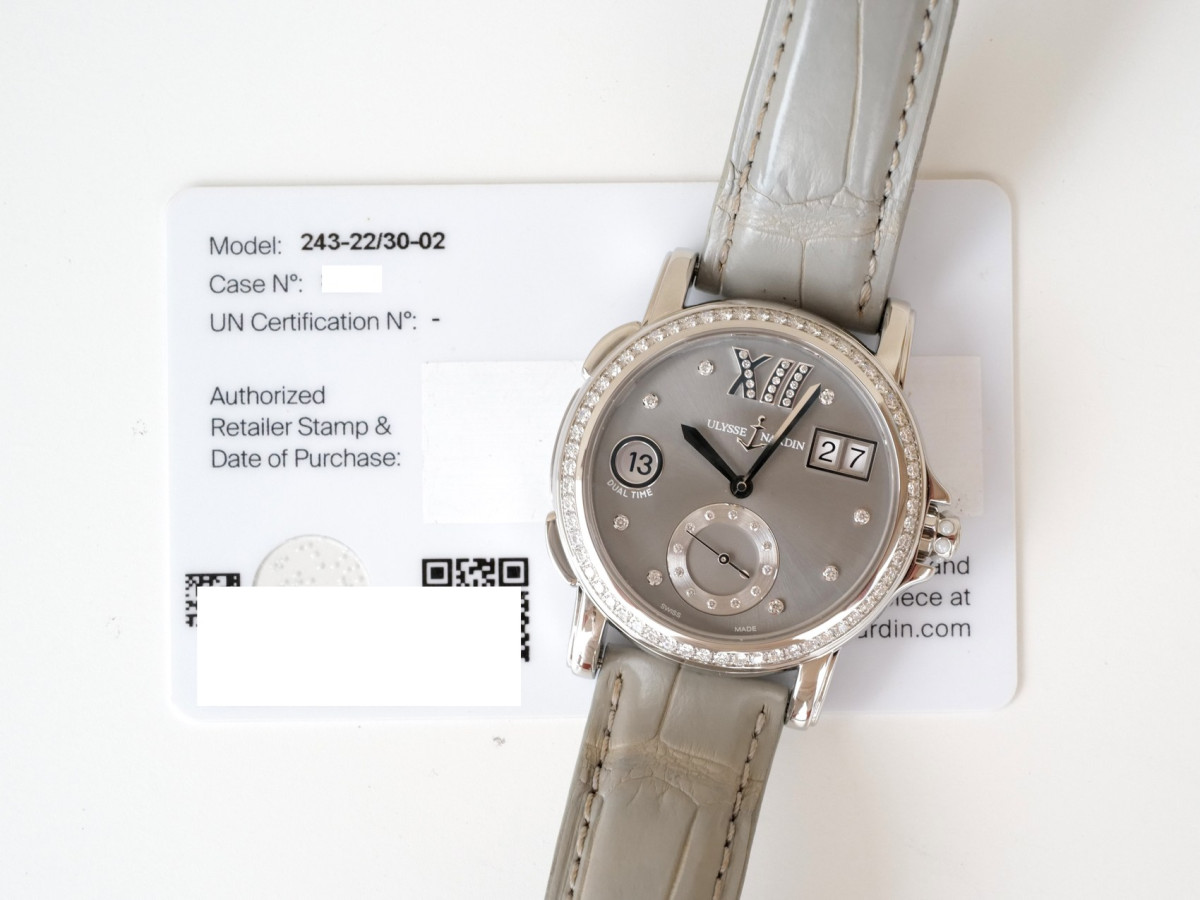 Швейцарские часы Ulysse Nardin Dual Time Diamonds 37