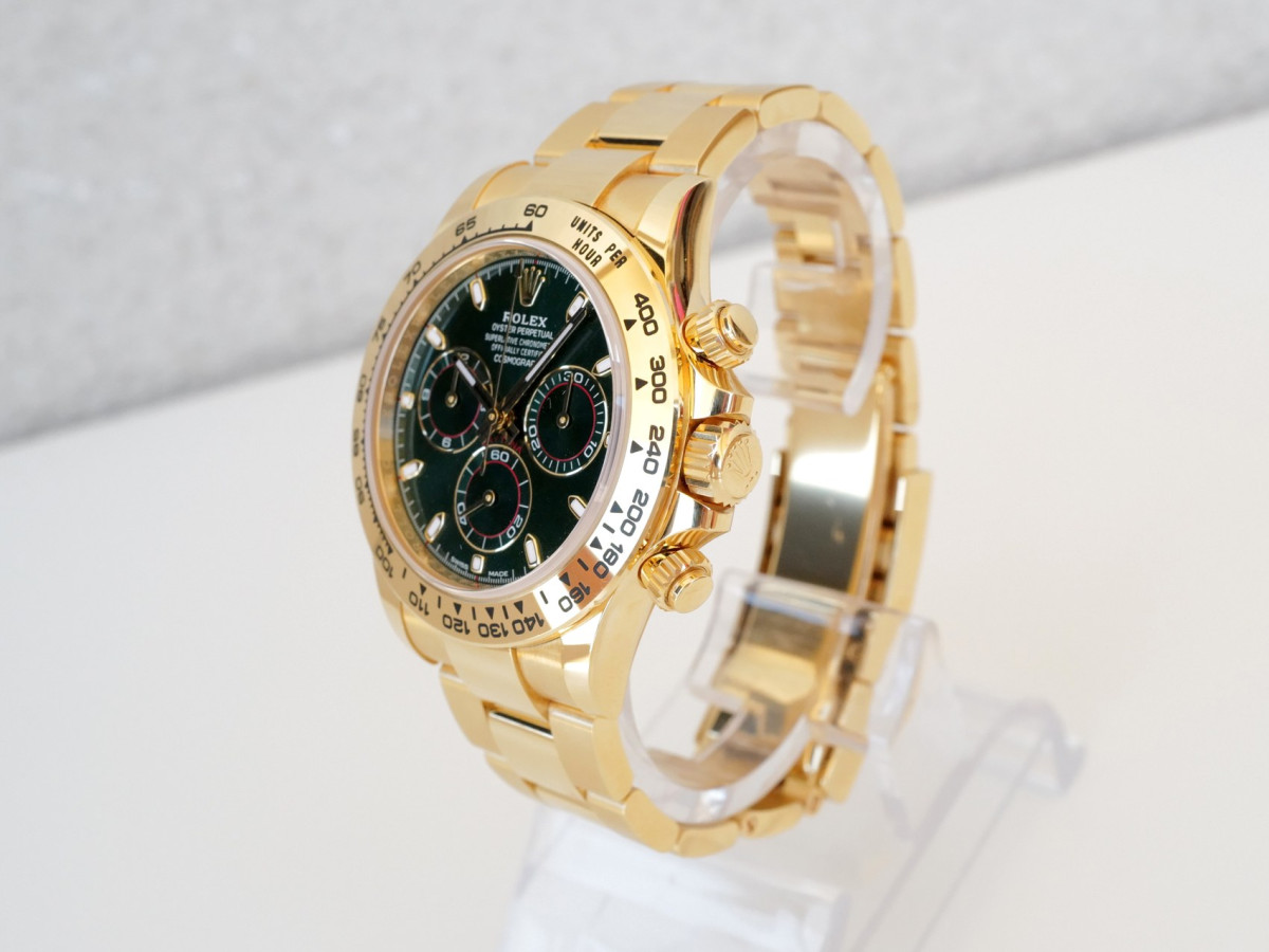 Швейцарские часы Rolex Cosmograph Daytona John Mayer 18K Yellow Gold Green Dial (2022)