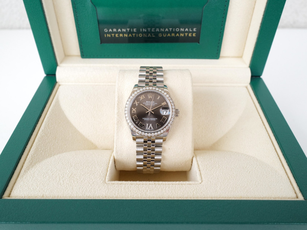 Swiss watch Rolex Datejust 31 Jubilee Grey Roman Diamond Dial Bezel (2024)