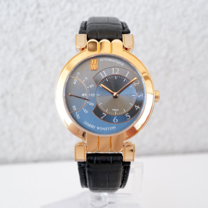 Swiss watch Harry Winston Premier Excenter Seconds Retrograde 18K Rose Gold 37