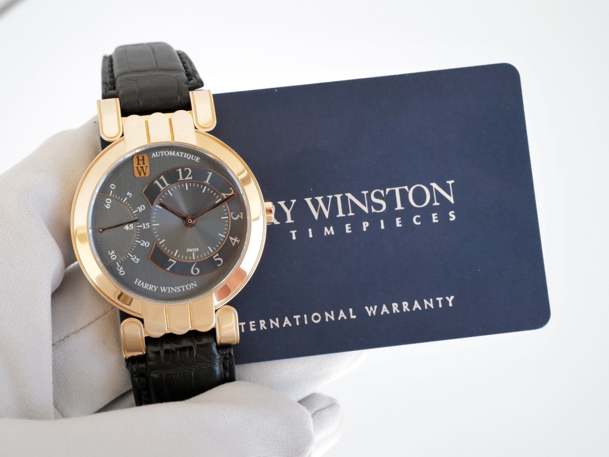 Swiss watch Harry Winston Premier Excenter Seconds Retrograde 18K Rose Gold 37