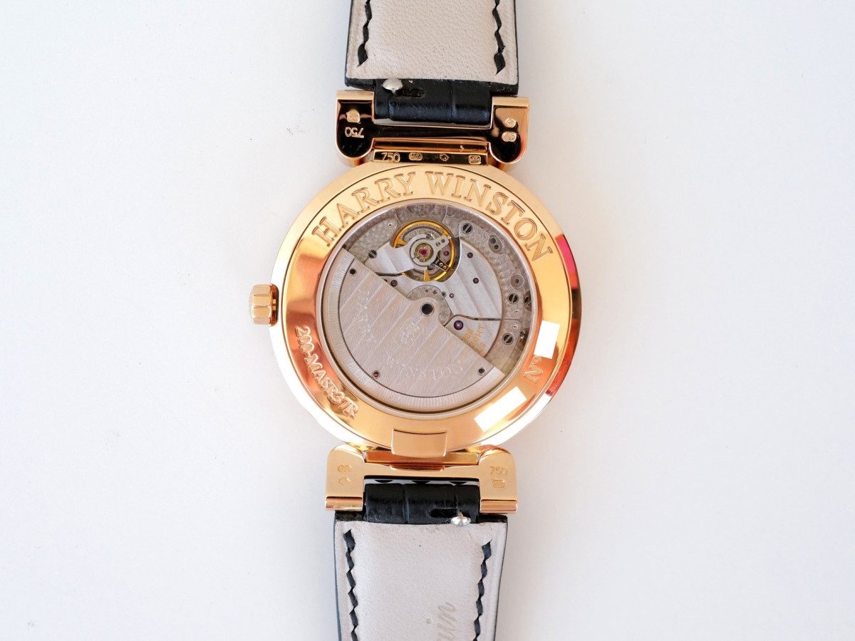 Swiss watch Harry Winston Premier Excenter Seconds Retrograde 18K Rose Gold 37