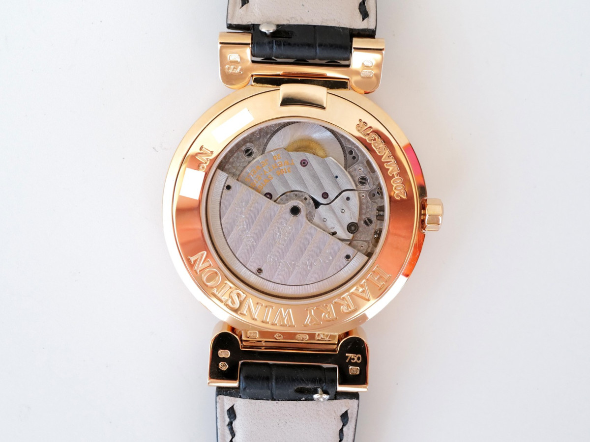 Swiss watch Harry Winston Premier Excenter Seconds Retrograde 18K Rose Gold 37