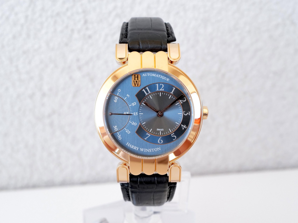 Swiss watch Harry Winston Premier Excenter Seconds Retrograde 18K Rose Gold 37