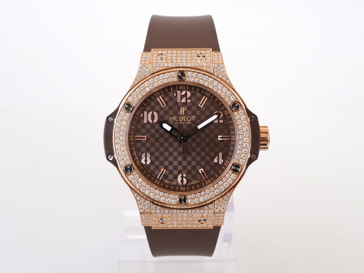 Swiss watch Hublot Big Bang Cappuccino Diamonds Pave 18K Rose Gold 38