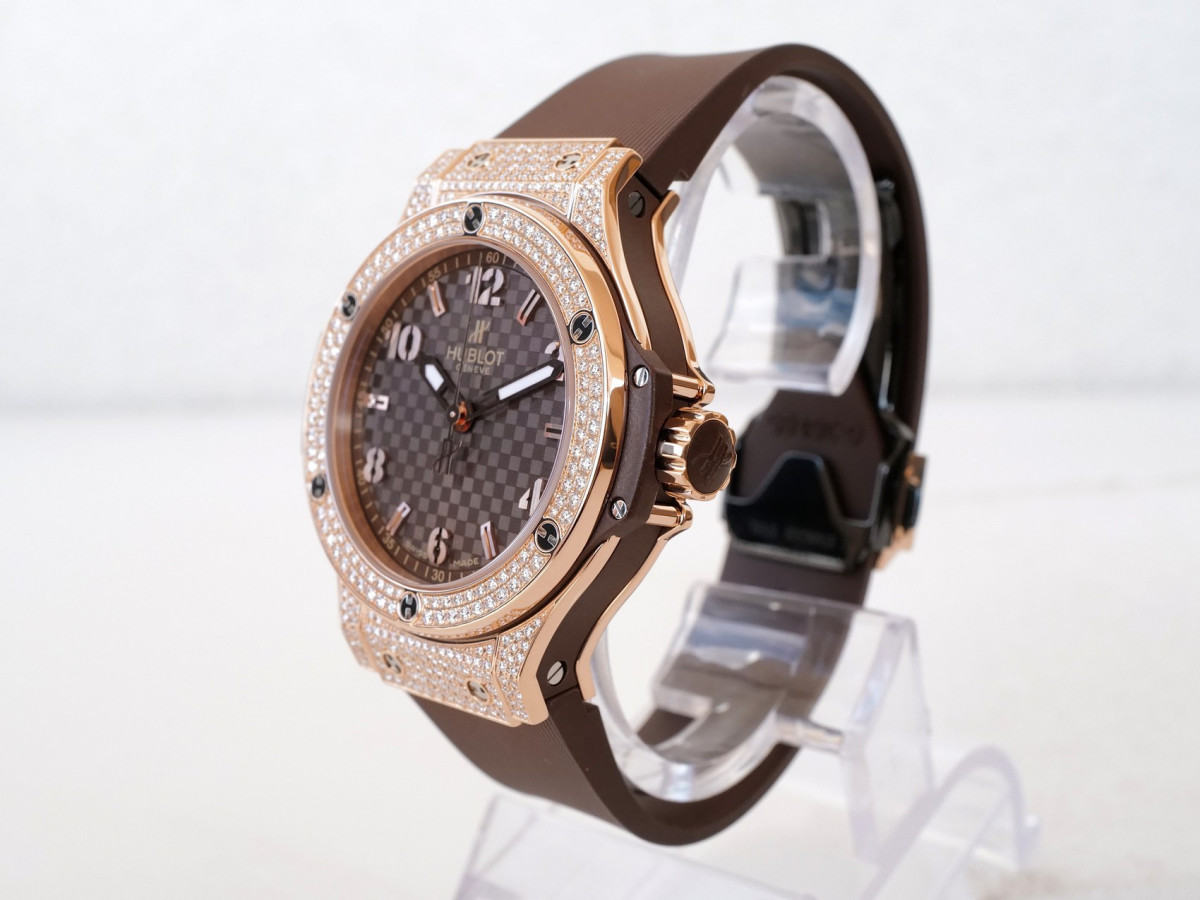 Swiss watch Hublot Big Bang Cappuccino Diamonds Pave 18K Rose Gold 38