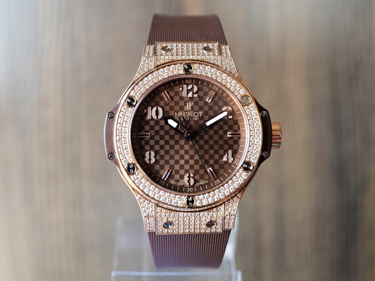 Swiss watch Hublot Big Bang Cappuccino Diamonds Pave 18K Rose Gold 38