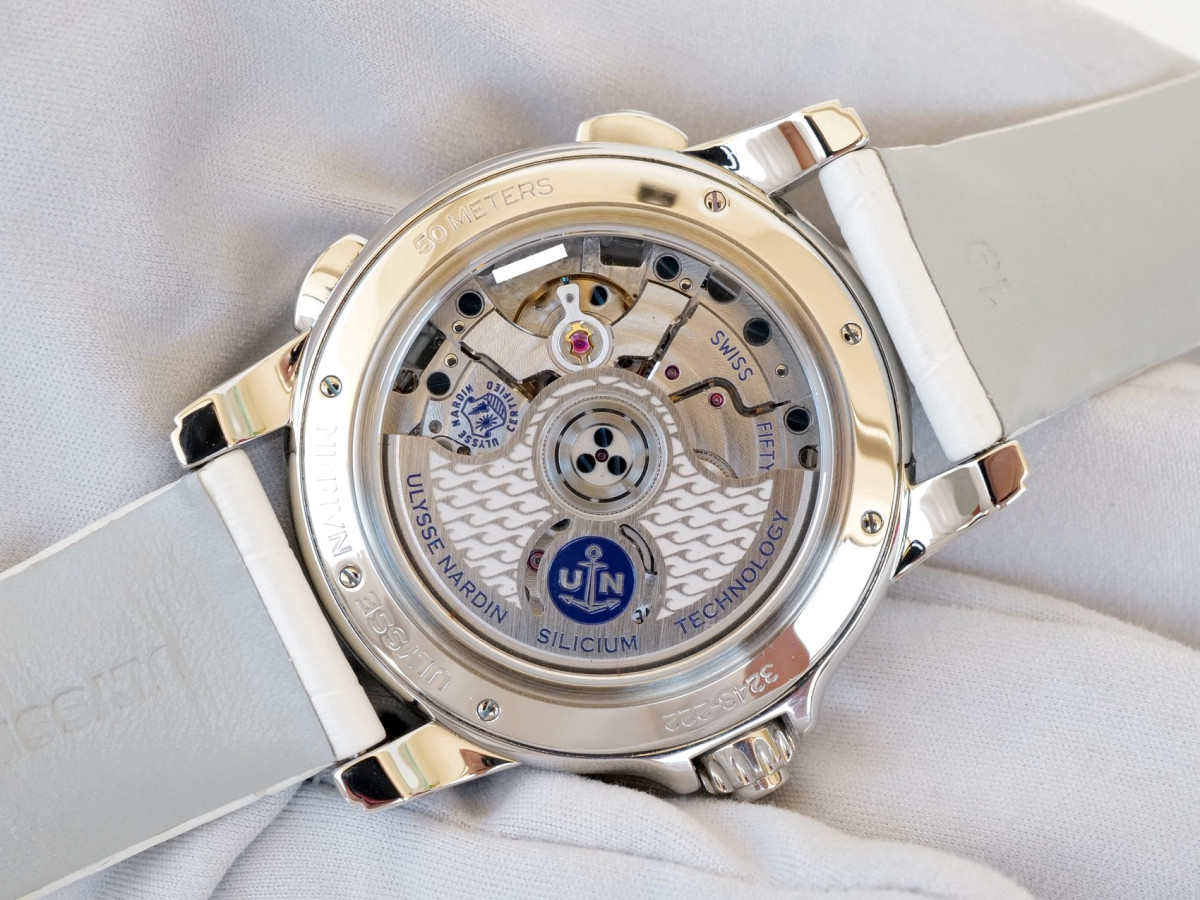 Swiss watch Ulysse Nardin Dual Time MOP Diamond Dial Bezel 37