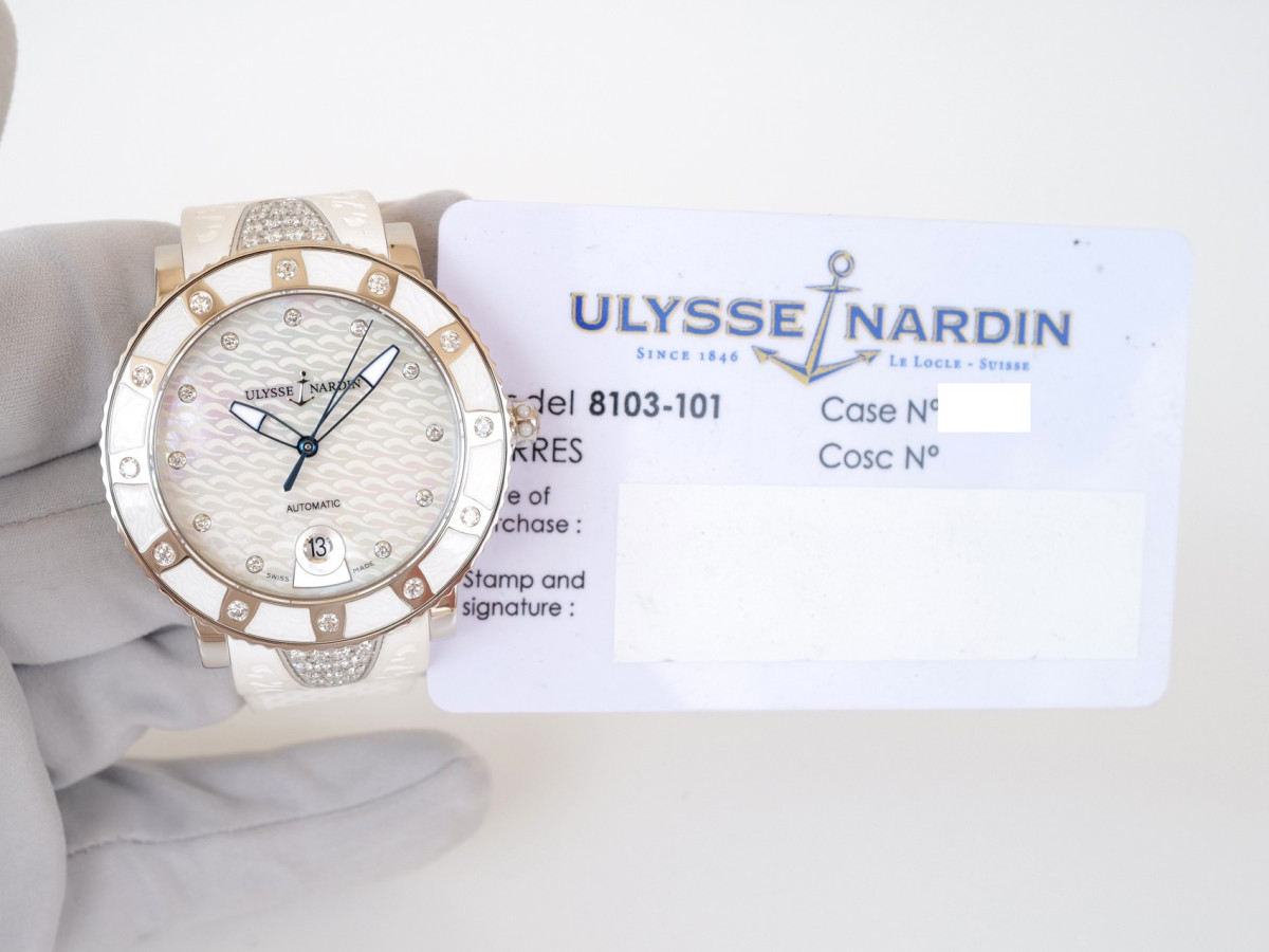 Швейцарський годинник Ulysse Nardin Lady Diver Diamond MOP Dial 40
