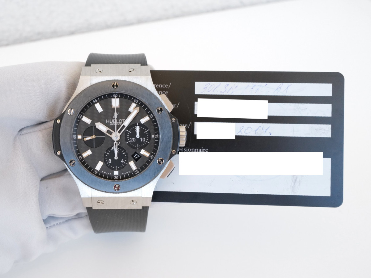 Швейцарський годинник Hublot Big Bang 44 Chronograph Steel Ceramic Carbon Dial
