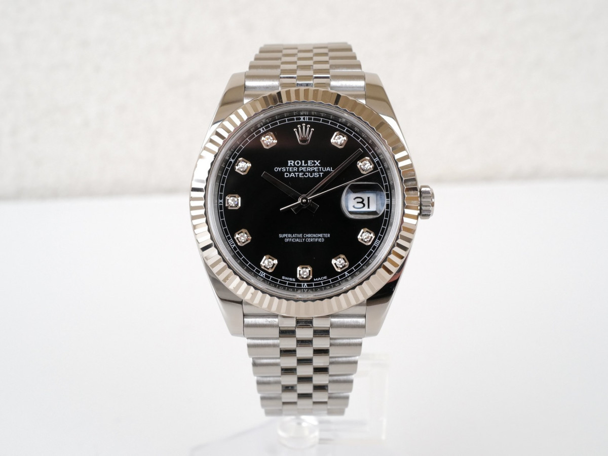 Швейцарський годинник Rolex Datejust 41 Jubilee Black Diamond Dial (2025)