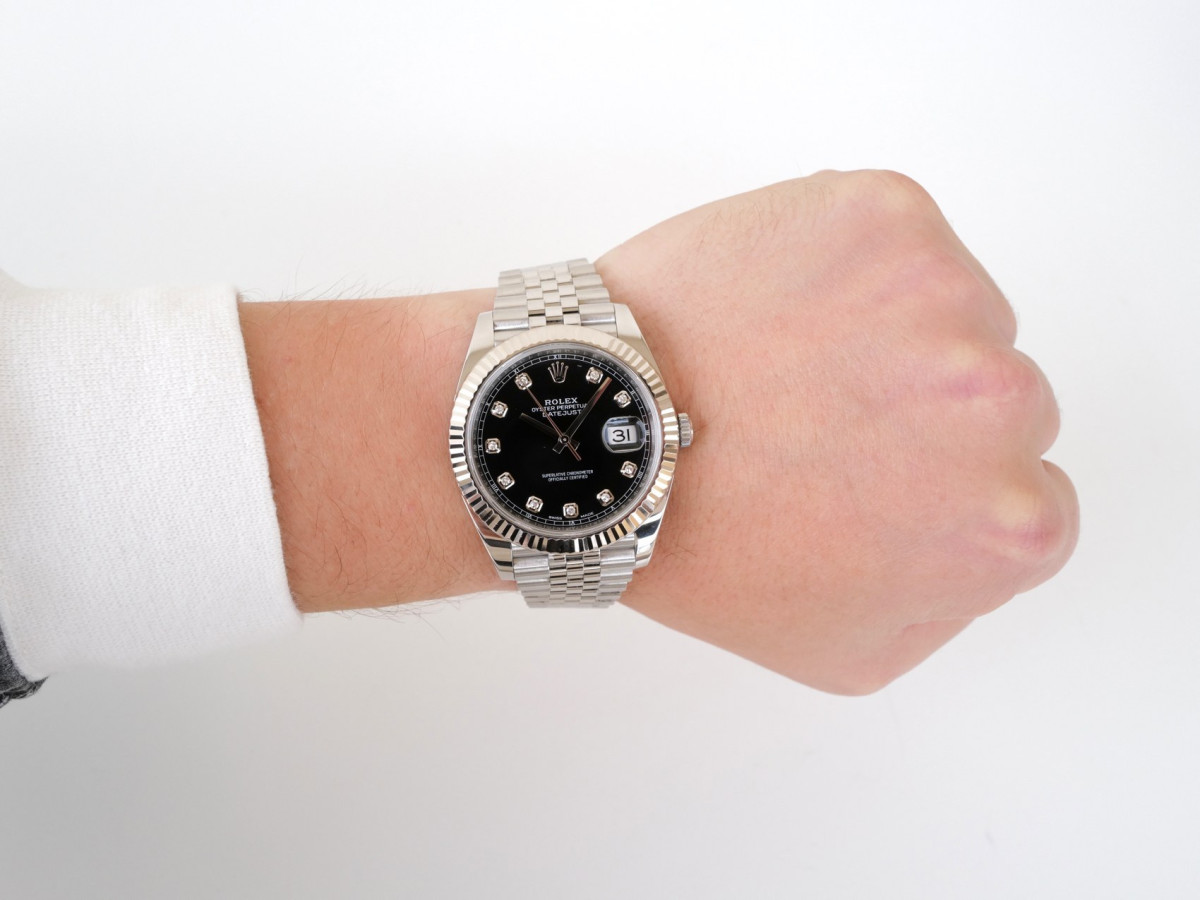 Швейцарський годинник Rolex Datejust 41 Jubilee Black Diamond Dial (2025)