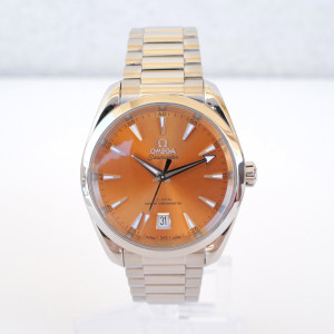 Швейцарские часы Omega Seamaster Aqua Terra Chronometer Shades Saffron Dial 38