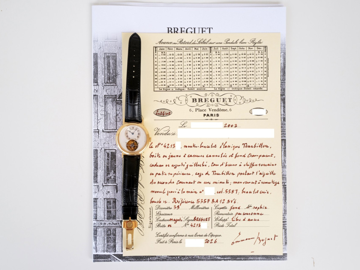 Швейцарський годинник Breguet Classique Tourbillon 18K Yellow Gold 39