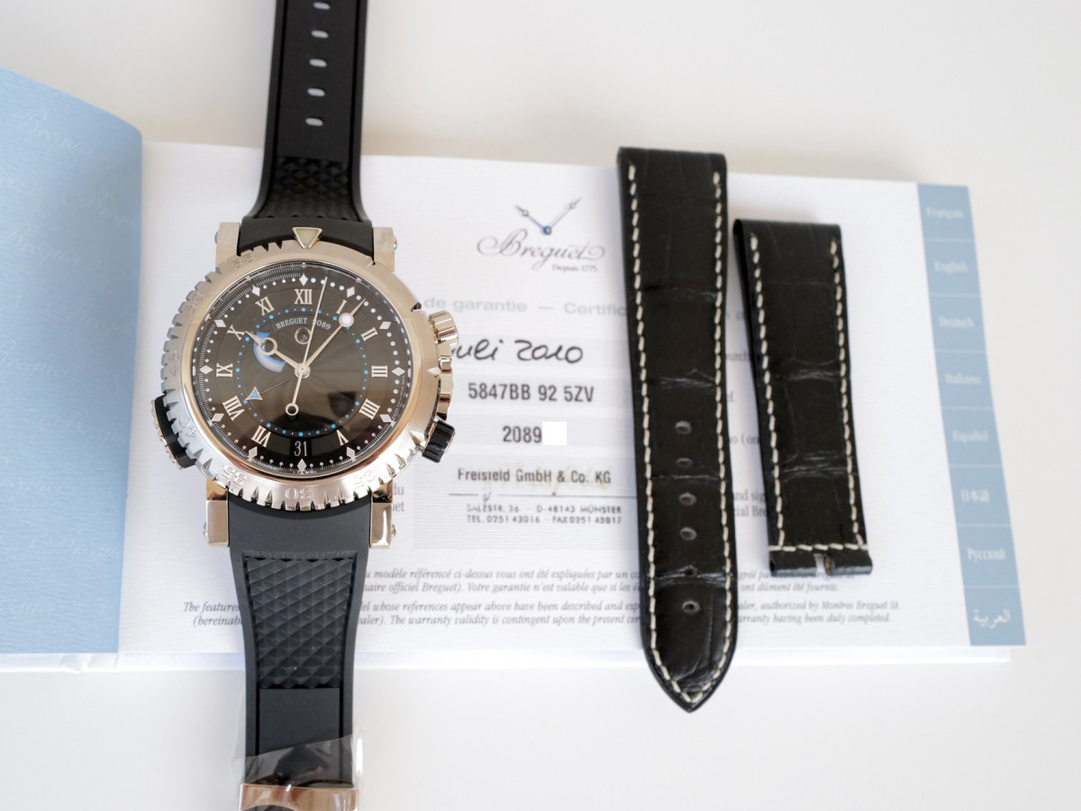 Швейцарський годинник Breguet Marine Royale Alarm 18K White Gold 45