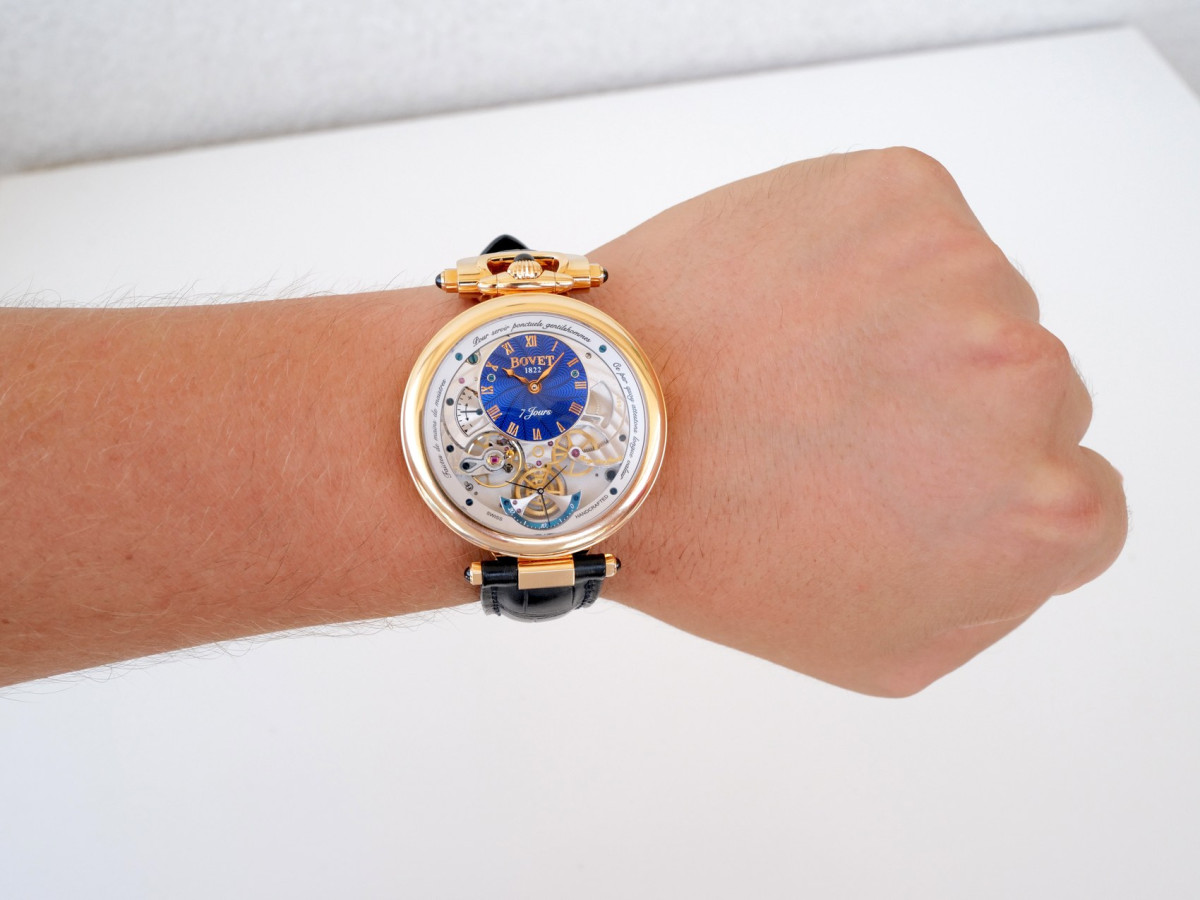 Швейцарський годинник Bovet Amadeo Fleurier Monsieur 7 Jours Double Face 18K Rose Gold 43