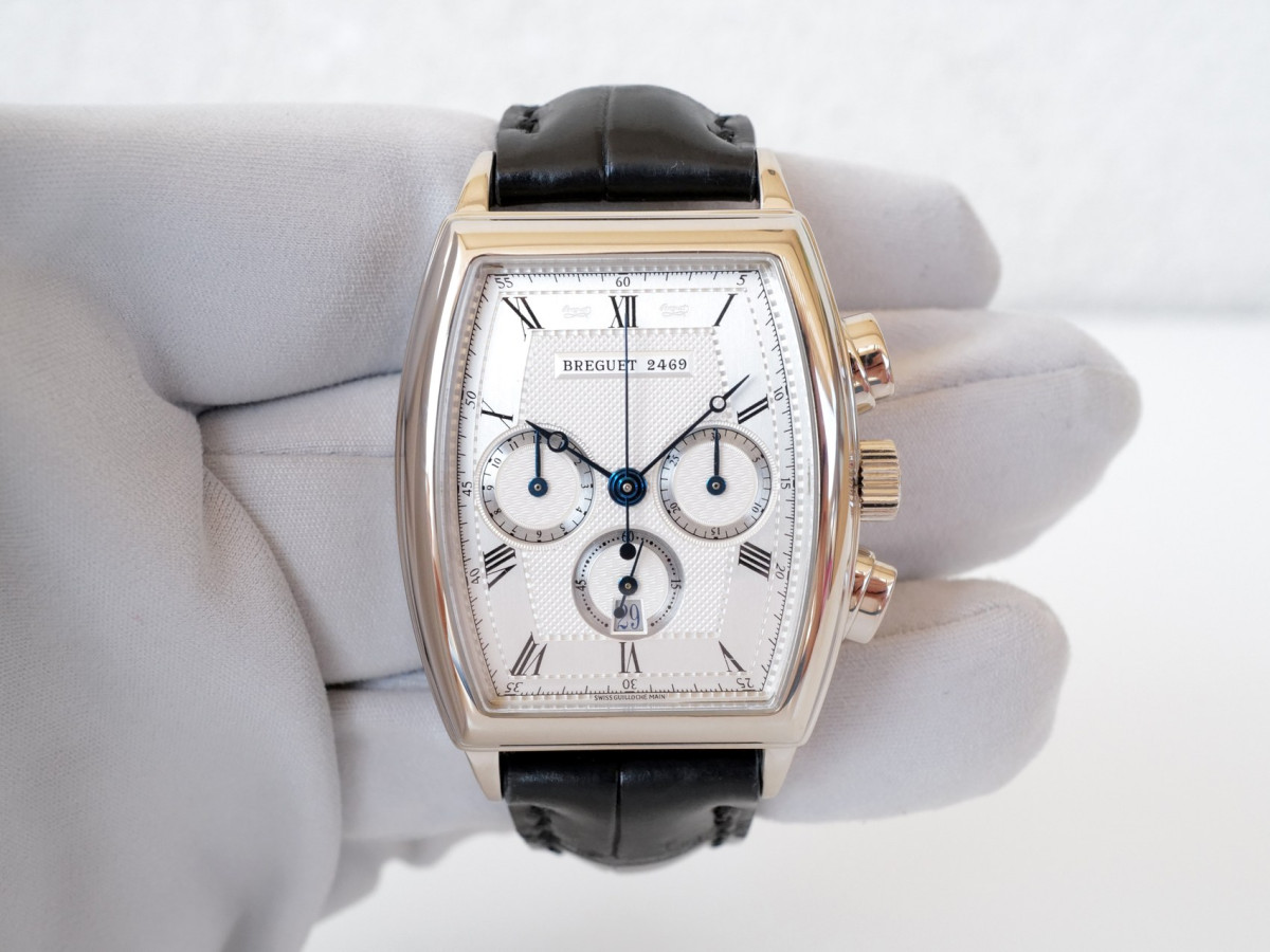 Швейцарський годинник Breguet Heritage Chronograph 18K White Gold