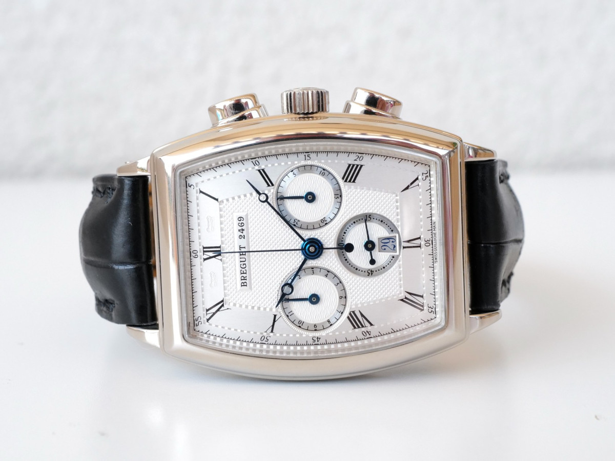 Швейцарський годинник Breguet Heritage Chronograph 18K White Gold