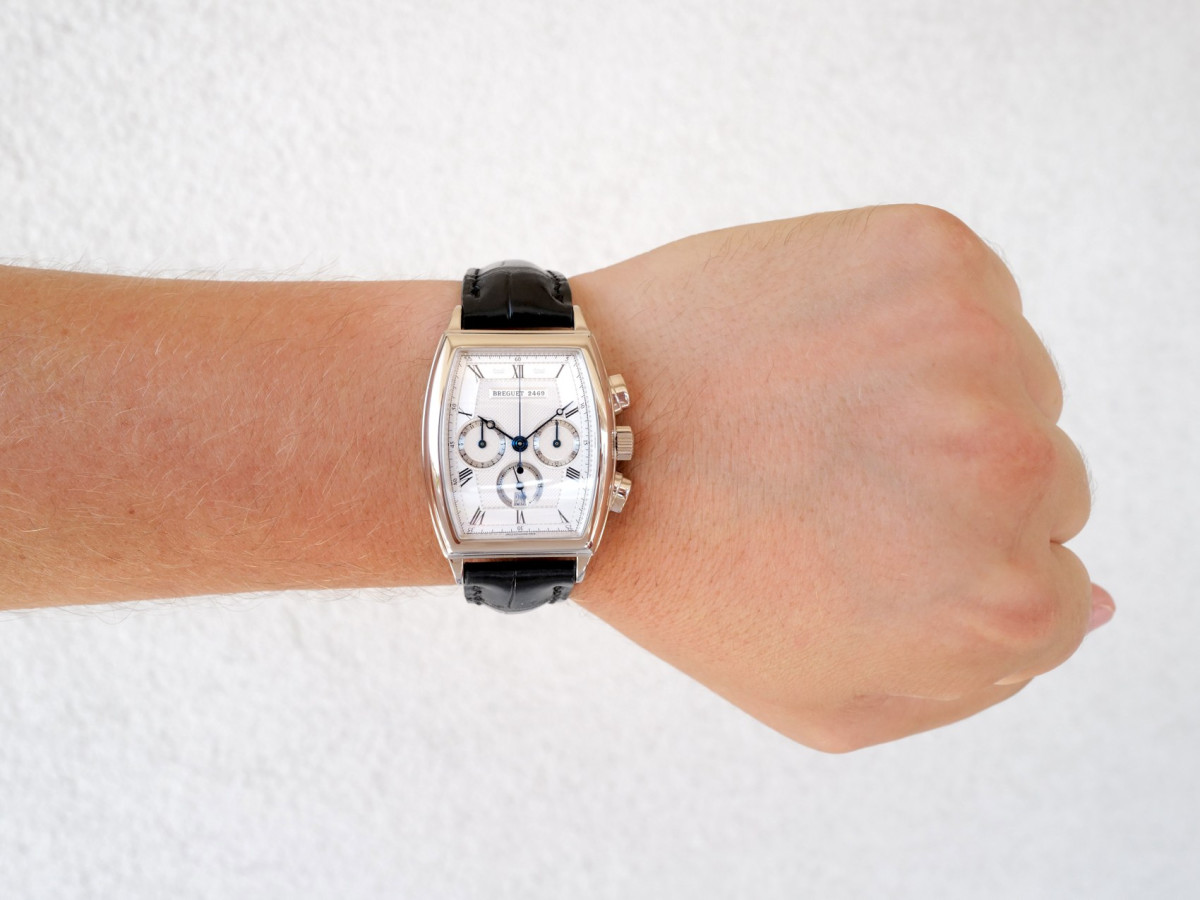 Швейцарський годинник Breguet Heritage Chronograph 18K White Gold